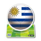 サッカーボールステッカー ウルグアイ URUGUAY NF027 スポーツステッカー ワールドカップ