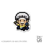 ピクセルワンピースステッカー ミニサイズ ロー(討ち入り衣装) キャラクター ONEPIECE ライセンス商品 漫画 アニメ gs 公式グッズ OPX106S