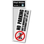 SK039 парковка запрещена стикер NO PARKING гараж . магазин перед тем 