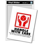 SK062 HANDLE WITH CARE ステッカー スーツケースやサーフボードに