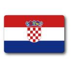 SK366 国旗ステッカー クロアチア CROATIA 100円国旗 旅行 スーツケース 車 PC スマホ