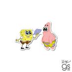 スポンジ・ボブ ダイカットミニステッカー なかよし キャラクター アメリカ アニメ イラスト SpongeBob gs 公式グッズ SPO051