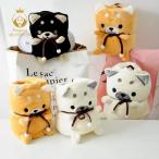 かわいい柴犬犬ストリップオフィスオフィス昼寝エアコンブランケット子供カバーおなか小さな毛布