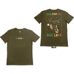 【公式新品】BOB MARLEY ボブマーリー - ONE LOVE DREADS (BACK PRINT & EMBROIDERY) Tシャツ　ボブマーリー tシャツ