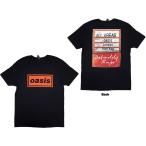 【公式新品】OASIS - DEFINITELY MAYBE AAA PASS BLACK (Back Print) オアシスTシャツ