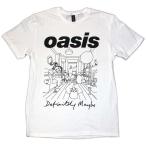 【公式新品】OASIS - DEFINITELY MAYBE LINE DRAWING WHITE オアシスTシャツ