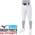 MIZUNO ミズノ 野球ユニフォーム ジュニア・GACHIユニフォームパンツ・ショートフィットタイプ ジュニア練習用スペアパンツ 12JD2F8401