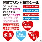 【郵便送料無料】オリジナル昇華プリント転写シール　アイロン用002 （STAY HOMEその他）maskprint-002