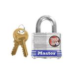 Master Lock マスターロック 積層ラミネート シリンダー式南京錠 40mm 4本キー 3JAD