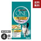 ショッピングピュリナワン ネスレ ピュリナワン キャット 健康マルチケア 11歳以上 チキン 2kg 4個セット