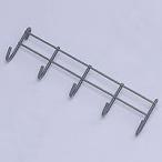 アイリスオーヤマ メッシュパネルフック 5連 ブラック MPA-5F-BK