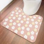 オカトー ふわりんこ トイレマット フラワー ピンク