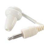 オーム電機 モノラルイヤホン ラジオ用 φ3.5 1m ホワイト EAR-1201