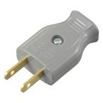 オーム電機 差込みプラグ 灰 HS-HHP/H