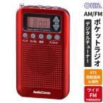  ом электро- машина AudioComm FM стерео /AM карман радио DSP широкий FM красный RAD-P350N-R