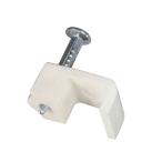 オーム電機 ケーブルクリップ C3 白25個 DZ-CC2.0Z（25）