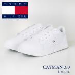 トミーヒルフィガー TOMMY HILFIGER スニーカー ジュニア企画サイズ  ケイマン 3.0  CAYMAN 3.0 ホワイト フェイクレザー 合皮スニーカー
