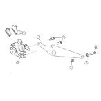 74Daijironanayon большой ji low (1) задний суппорт регулировка plate B суппорт поддержка * держатель тормоз 