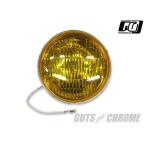 GUTS CHROME Guts хром Vintage стиль противотуманные фары для H3 клапан(лампа) единица янтарь линзы HARLEY-DAVIDSON Harley Davidson передняя фара освещение вид 