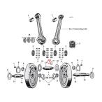 MCS M si-es блок цилиндров / шатун ролик длинный [LONG CRANKCASE|CONROD ROLLER] SIZE:+.0010~INCH HARLEY-DAVIDSON Harley Davidson 