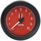 STACK スタック ST100 スポーツ・タコメーター 文字盤カラー:レッド / 回転数表示:0-10000rpm タコメーター メーター・インジケーター関係 電装系