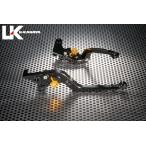 U-KANAYA U-KANAYA:ユーカナヤ 可倒式Rタイプ アルミビレットレバーセット アジャスターカラー：ブラック / レバーカラー：ブラック TRIDENT660 トライデント