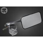 ショッピングミラー Garage T&F ガレージ スクエアサイドミラー タイプ：メッキ仕上げ HONDA ホンダ KAWASAKI カワサキ SUZUKI スズキ YAMAHA ヤマハ ミラー ハンドル