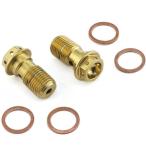 PRO BOLT Pro болт банджо болт одиночный гонки спецификация передний суппорт цвет : Gold тормоз 