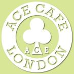 ACE CAFE LONDON エースカフェロンドン デカール ・サークル 70 カラー：ホワイト ステッカー・デカール 外装