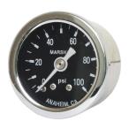 MARSHALL Marshall гидравлический мера 0-100PSI[OIL PRESSURE GAUGE 0-100 PSI] COLOR:BLACK FACE датчик давления масла охлаждающий относящийся двигатель 