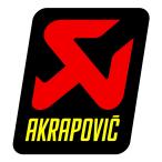 AKRAPOVIC アクラポビッチ アルミ耐熱ステッカー 縦 サイズ：85mm×95mm