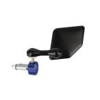 DRIVEN ドリブン Halo ステンレスバーエンドミラー カラー：ブルー / 右用 ミラー ハンドル