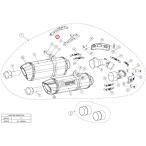 AKRAPOVIC Akrapovic [ ремонт детали ]P-X124 bracket SS r MONSTER1100 MONSTER1100S MONSTER696 MONSTER795 MONSTER796 DUCATI Ducati muffler 