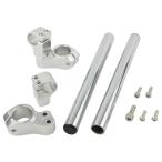 SHIFT UP коробка передач выше отдельная рукоятка модель 2 модель : наконечники руля нет / цвет : серебряный NSF100 NSR-mini NSR50 NSR80 HONDA Honda руль 