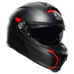 AGV AGV:エージーブイ TOURMODULAR JIS MULTI - FREQUENCY MATT GUNMETAL／RED ヘルメット サイズ：XL(61-62cm)