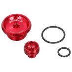 KITACO KITACO:キタコ タイミングホールキャップセット タイプ2 カラー：レッド