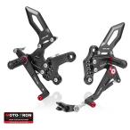 MOTO-TRON RACING Moto to long рейсинг задняя подножка комплект цвет : черный красный NINJA 400 KAWASAKI Kawasaki подножка подвеска 