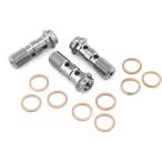 PRO BOLT Pro болт двойной банджо болт гонки спецификация цвет : натуральный titanium банджо болт тормоз 