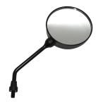 YAMASHIRO 山城 スパークバイクミラー丸型 左右共通 10mm 逆ネジアダプター付き 1本入り ミラー ハンドル