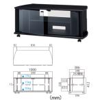 TV-BS100H 32v〜42v型対応テレビ台 ハヤミ工産 TIMEZ