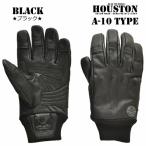 HOUSTON ヒューストン HTVG-2212W ウインターグローブ A-10タイプ ブラック 冬用グローブ レザーグローブ ライディンググローブ バイクグローブ