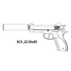 マルシン Mk.22 Mod0 モデルガン 完成品 エクセレントHW ブラックプラグリップ