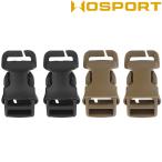 【ゆうパケット対象】WOSPORT ITWタイプ クイックアタッチバックル 2Pcs BK