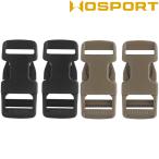 【ゆうパケット対象】WOSPORT ITWタイプ バックル 2Pcs BK