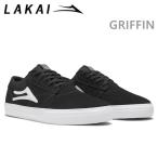 ラカイ スニーカー LAKAI GRIFFIN BLACK/WHITE SUEDE LAKAI スニーカー スケボー シューズ