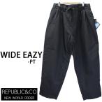 ショッピングスノーボードウェア REPUBLIC&CO リパブリック スノーボード ウェア  WIDE EAZY pant / BLACK パンツ  (2024,23-24)  スノーボード
