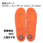 FOOTPRINT INSOLE フットプリントインソール　KINGFOAM ORTHOTICS　HI  オレンジカモ　土踏まず有りタイプ　　【C1】