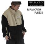 REPUBLIClipa желтохвост k одежда для сноуборда RPM CREW FLEECE -jacket / BLACK водоотталкивающий рубашка (23-24 2024) жакет 