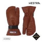 ショッピングミトン ヘストラ スキーグローブ ミトン ゴアテックス 3フィンガー GTX フル レザー Brown（33882-750) 3FINGER hestra (23-24 2024)