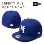 ショッピングニューエラ キャップ ニューエラ キャップ 59FIFTY MLB Upside Down ドジャース ダークロイヤル (14388823)  NEWERA 帽子 正規品